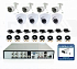 KIT8AHD135-300W.4MP. Комплект видеонаблюдения на 4 уличных и 4 внутренние камеры